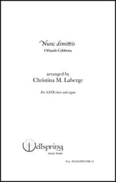 Nunc dimittis SATB choral sheet music cover